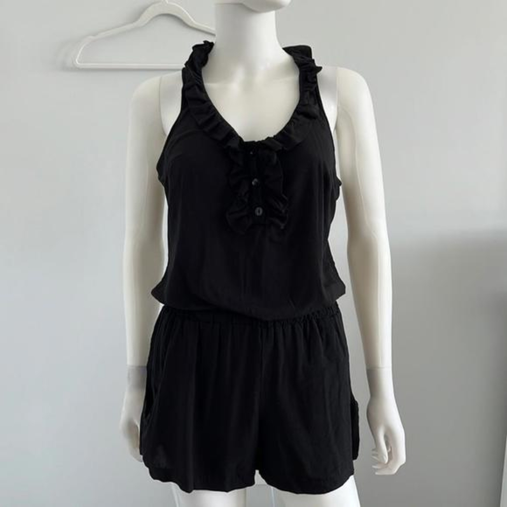 BCX black romper shorts